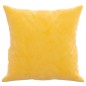 Almofadas decorativas 2 pcs 40x40 cm veludo amarelo