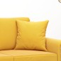 Almofadas decorativas 2 pcs 40x40 cm veludo amarelo