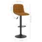 Bancos de bar 2 pcs veludo castanho