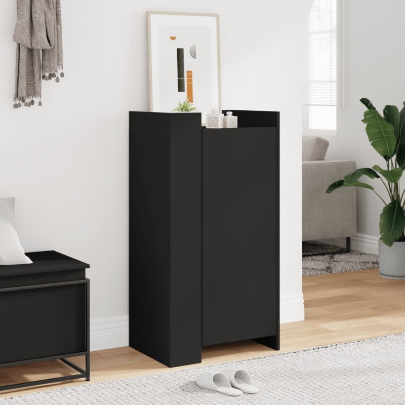 Sapateira 52x37,5x100 cm derivados de madeira preto-Sapateiras e organizadores-Home Retail