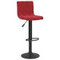 Bancos de bar 2 pcs veludo vermelho tinto