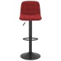 Bancos de bar 2 pcs veludo vermelho tinto