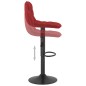 Bancos de bar 2 pcs veludo vermelho tinto