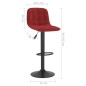 Bancos de bar 2 pcs veludo vermelho tinto