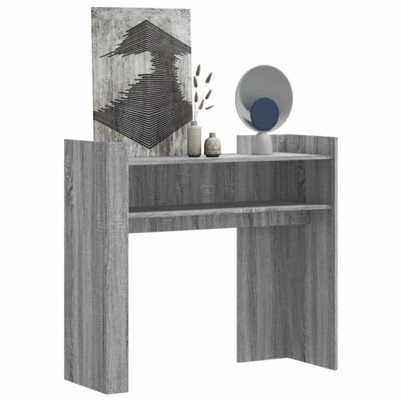 Mesa consola 100x35x90 cm derivados de madeira cinzento sonoma-Mesas de apoio-Home Retail