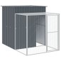 Galinheiro com anexo 165x863x181 cm aço galvanizado antracite