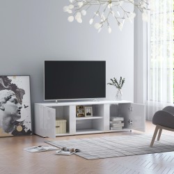 Móvel de TV 120x34x37 cm derivados de madeira branco brilhante