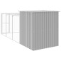 Galinheiro com anexo 165x455x181 cm aço galvanizado antracite