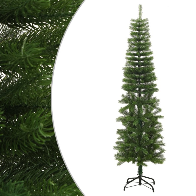 Árvore de Natal artificial fina com suporte PE 180 cm-Árvores de Natal-Home Retail