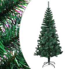 Árvore Natal artificial c/ pontas iridescentes 150 cm PVC verde