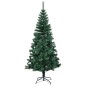 Árvore Natal artificial c/ pontas iridescentes 150 cm PVC verde