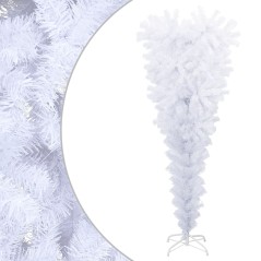 Árvore de Natal artificial invertida com suporte 150 cm branco