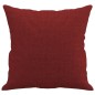 Almofadas decorativas 2 pcs 40x40 cm tecido vermelho tinto