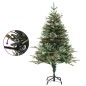 Árvore de Natal com pinhas pré-iluminada 120 cm PVC e PE verde