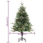 Árvore de Natal com pinhas pré-iluminada 120 cm PVC e PE verde