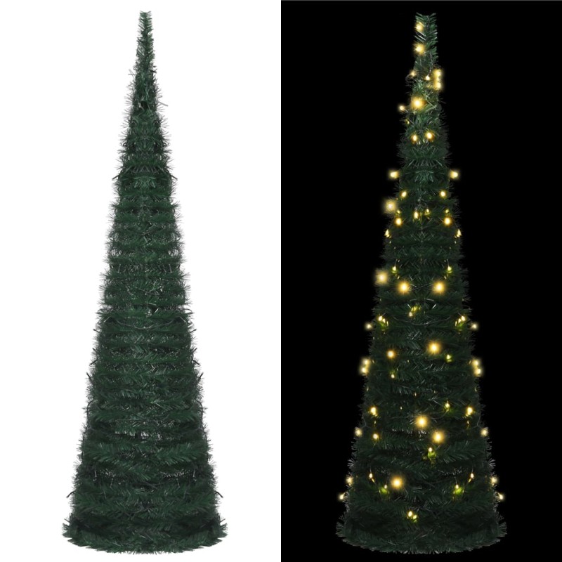 Árvore Natal pop-up artificial pré-iluminada 150 cm verde-Árvores de Natal-Home Retail