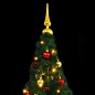 Árvore de Natal artificial pré-iluminada + enfeites 180cm verde