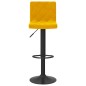 Bancos de bar 2 pcs veludo amarelo mostarda