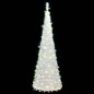 Árvore de Natal artificial pop-up c/ 200 luzes LED 210cm branco