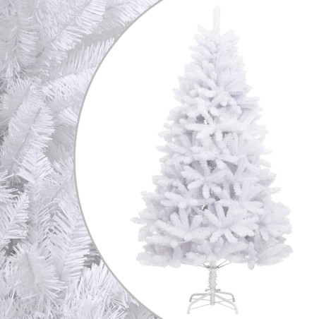 Árvore de Natal artificial articulada com suporte 240 cm branco