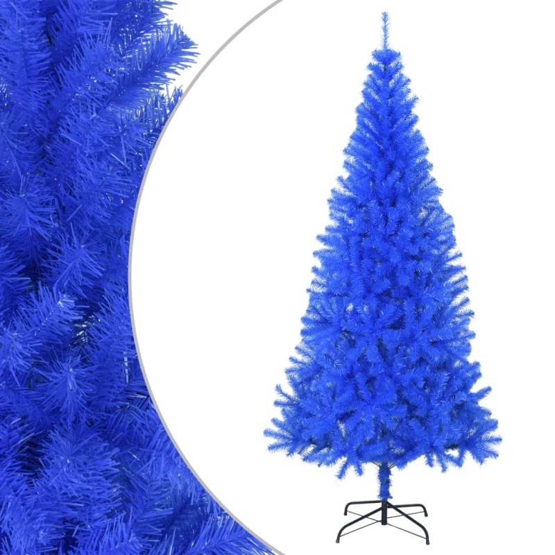 Árvore de Natal artificial com suporte 210 cm PVC azul-Árvores de Natal-Home Retail