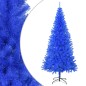 Árvore de Natal artificial com suporte 210 cm PVC azul