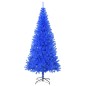 Árvore de Natal artificial com suporte 210 cm PVC azul