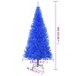 Árvore de Natal artificial com suporte 210 cm PVC azul