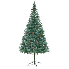 Árvore de Natal artificial com pinhas 210 cm