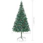 Árvore de Natal artificial com pinhas 210 cm