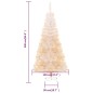 Árvore Natal artificial + pontas iridescentes 240 cm PVC branco