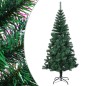 Árvore Natal artificial c/ pontas iridescentes 240 cm PVC verde