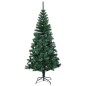 Árvore Natal artificial c/ pontas iridescentes 240 cm PVC verde