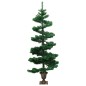 Árvore de Natal rotativa pré-iluminada + vaso PVC 120 cm verde