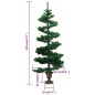 Árvore de Natal rotativa pré-iluminada + vaso PVC 120 cm verde