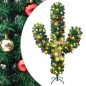 Cato de Natal com suporte e LEDs PVC 180 cm verde