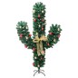 Cato de Natal com suporte e LEDs PVC 180 cm verde