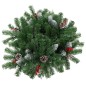 Árvore de Natal artificial de exterior pré-iluminada PVC verde