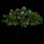 Árvore de Natal artificial de exterior pré-iluminada PVC verde