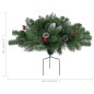 Árvore de Natal artificial de exterior pré-iluminada PVC verde