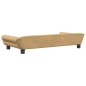 Cama para cães 100x50x21 cm veludo castanho