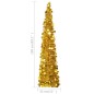 Árvore de Natal pop-up artificial 150 cm PET dourado