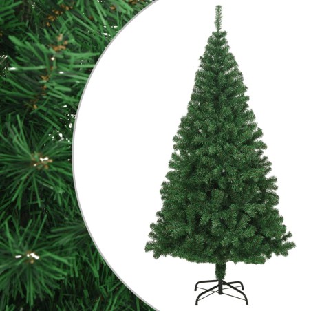 Árvore de Natal artificial com ramos grossos 240 cm PVC verde