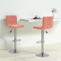 Bancos de bar 2 pcs veludo rosa