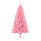 Árvore de Natal artificial com suporte 150 cm PVC rosa