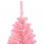 Árvore de Natal artificial com suporte 150 cm PVC rosa