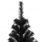 Árvore de Natal artificial com suporte 240 cm PVC preto