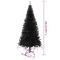 Árvore de Natal artificial com suporte 240 cm PVC preto