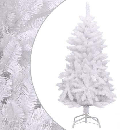 Árvore de Natal artificial articulada com suporte 120 cm branco