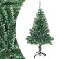 Árvore de Natal artificial c/ flocos de neve 150 cm verde